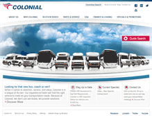 Tablet Screenshot of colonialbus.com